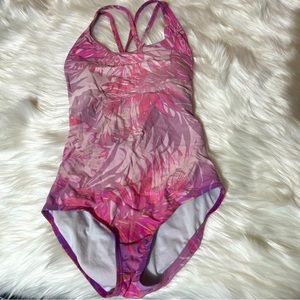 Speedo pink one piece swimsuit size 6